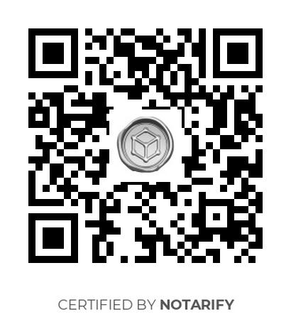 Certificato notarizzazione su blockchain